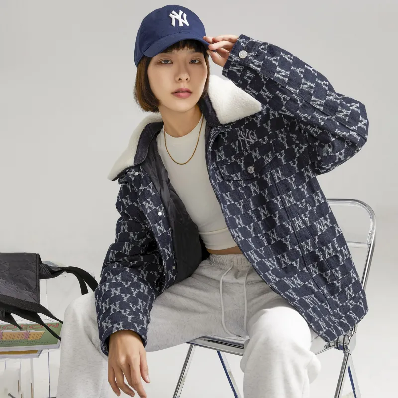 MLB Old Flower Jackets Unisex Dark Marine Blue-7
