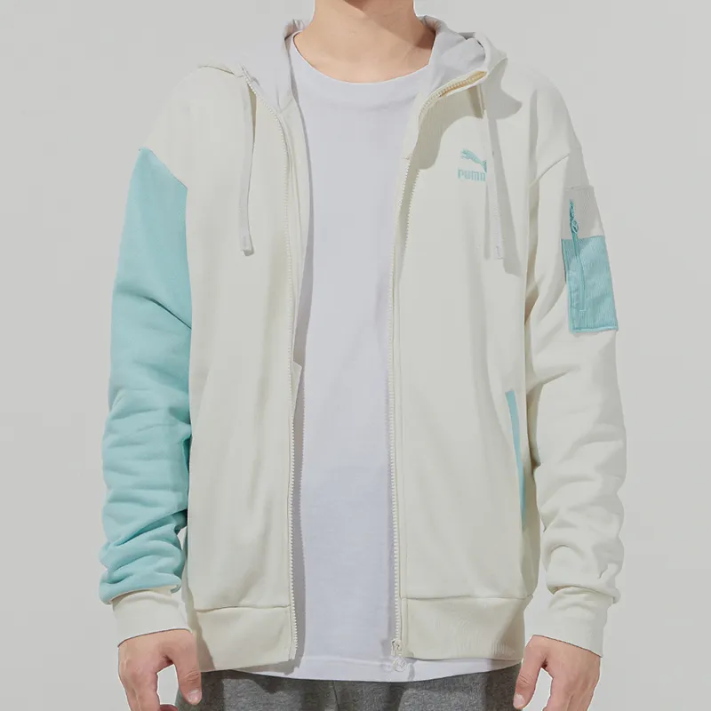 PUMA Retro Colorblock Jackets Men White-3