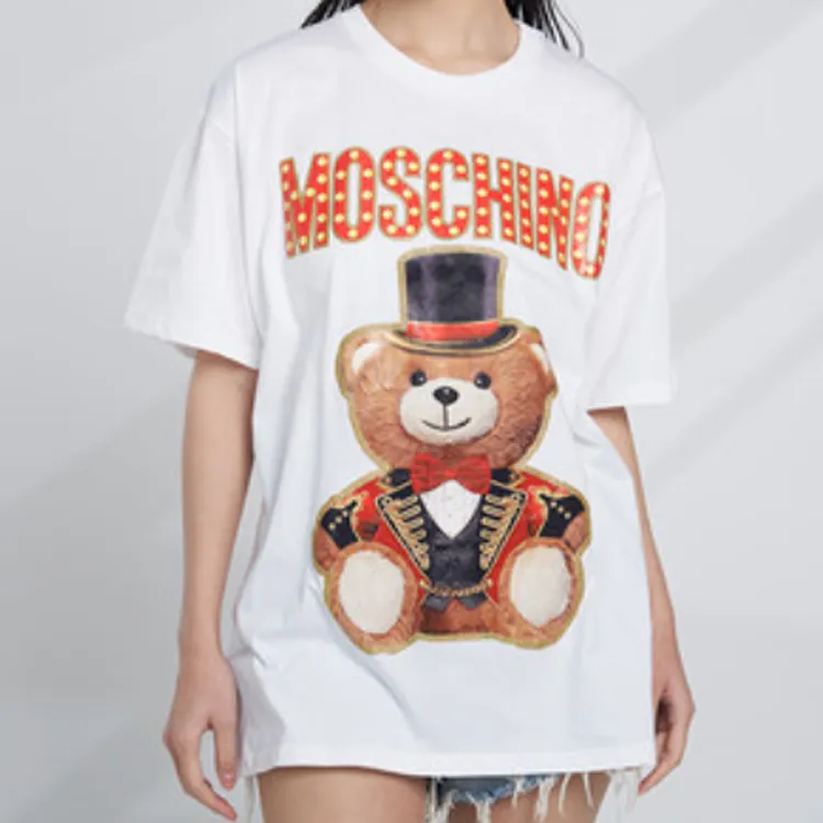 MOSCHINO SS21 T Shirt Unisex White-2