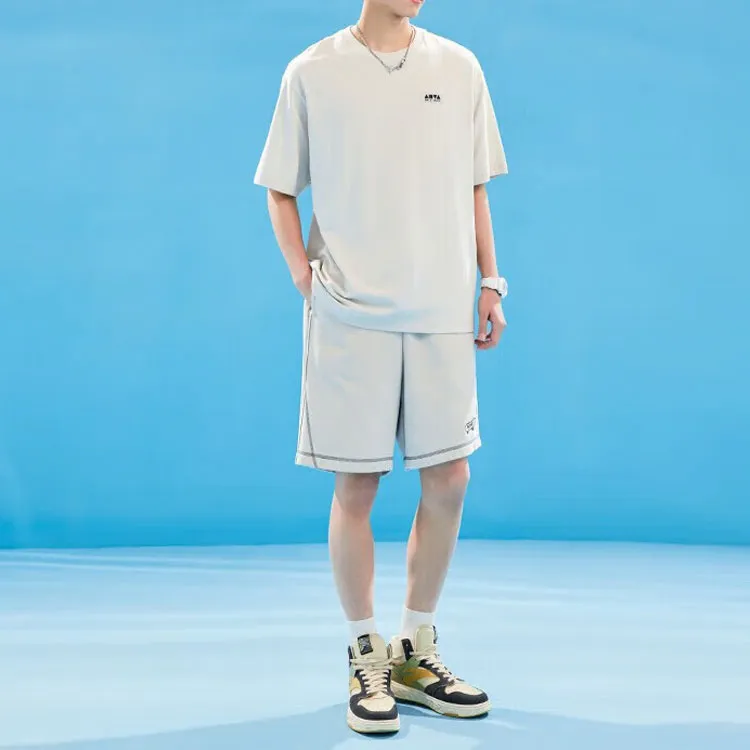 Anta Life Collection T Shirt Unisex Beach Gray-3