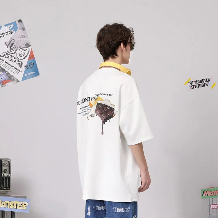 Bt Other Elbow-Length Sleeved T-Shirt Unisex White-3