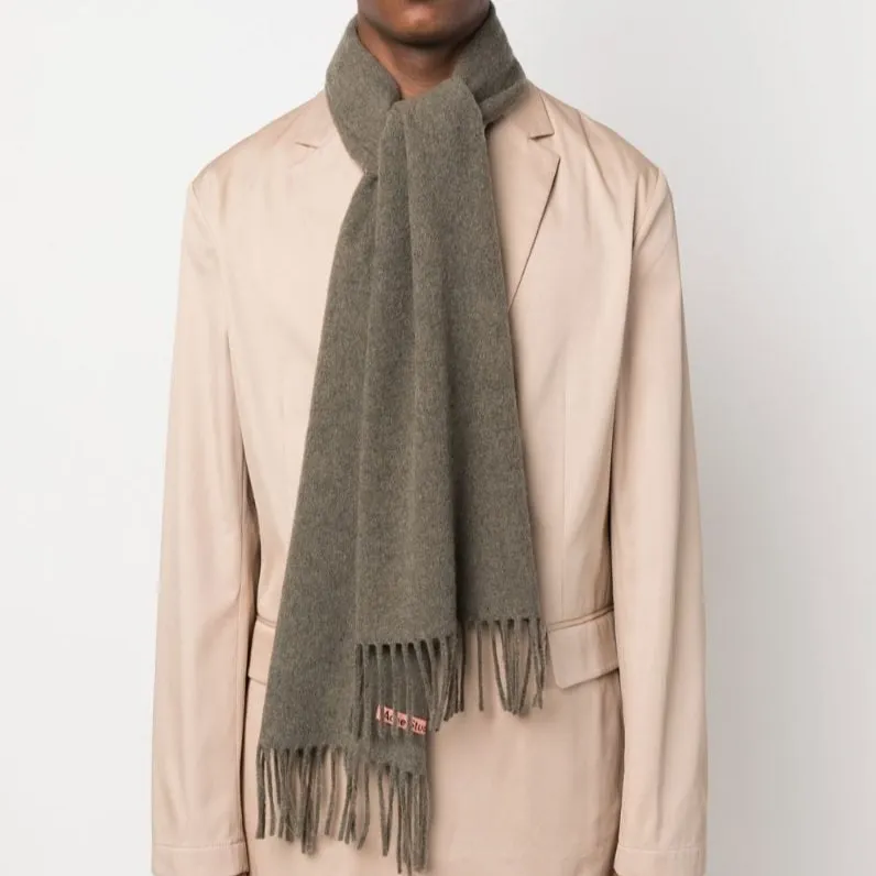 Acne Studios Fringed Wool Scarf-1