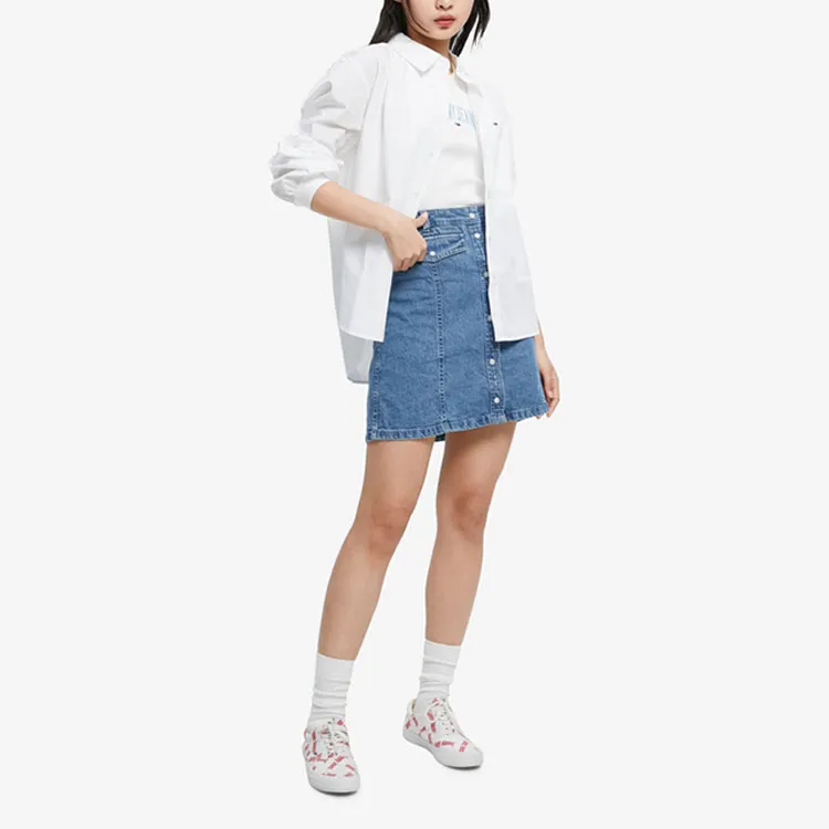 Tommy Hilfiger Denim Short Skirts Women's Blue-2