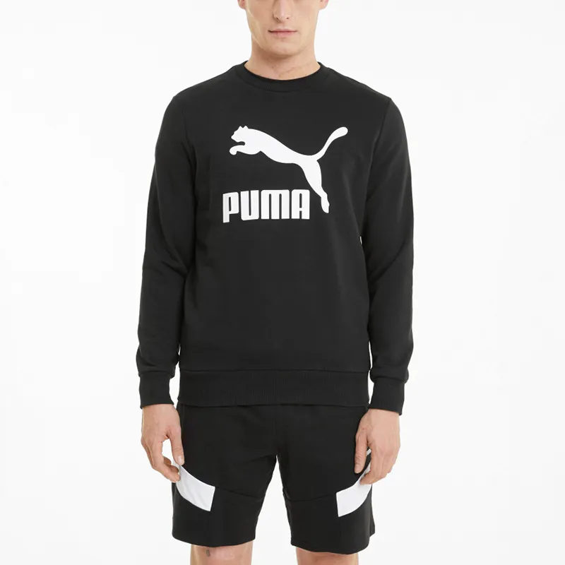 Puma Classics Men's Logo Crew TR Sweatshirt Black-3