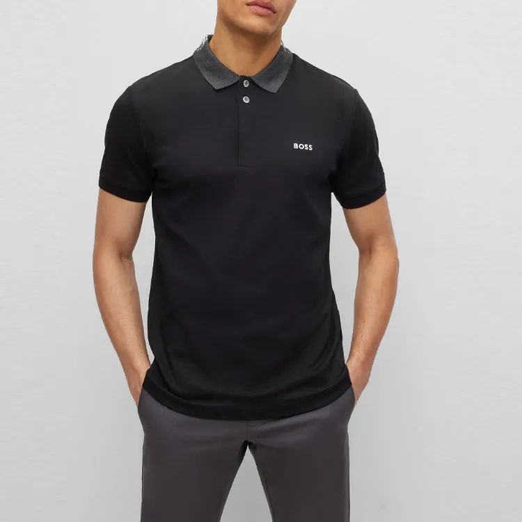 HUGO BOSS Polo Shirts Men Black-2