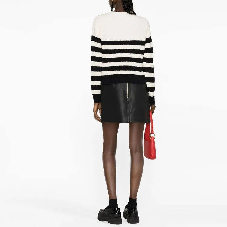 PINKO Leather Mini Skirt-2