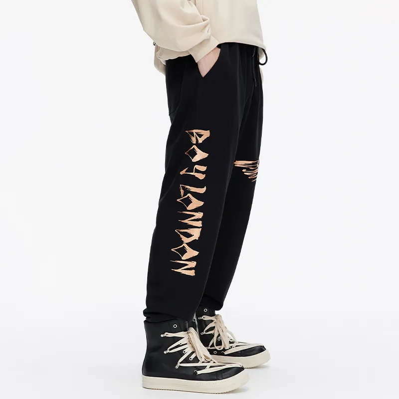Boy London Casual Pants Unisex Black-6