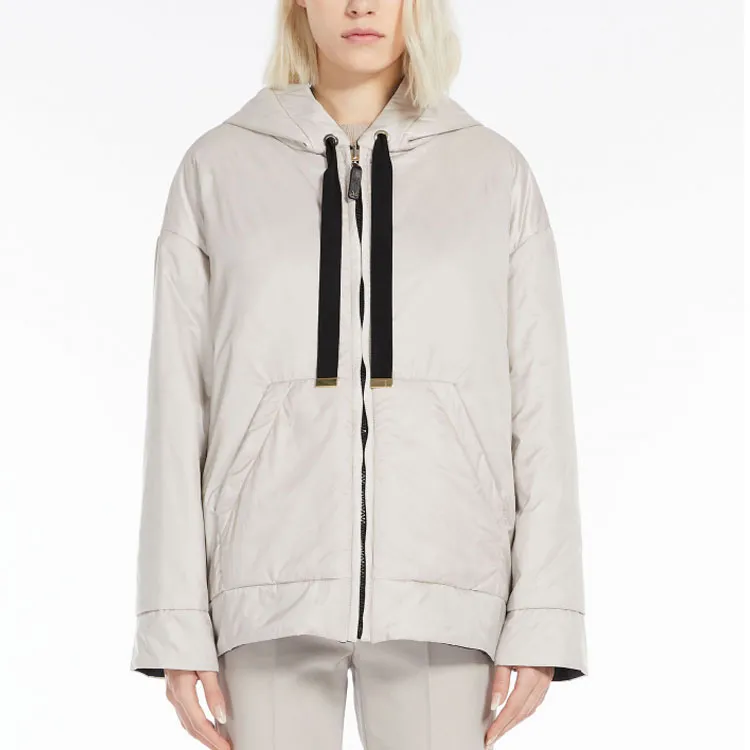 MaxMara Puffer Jackets Women's Gray White-3
