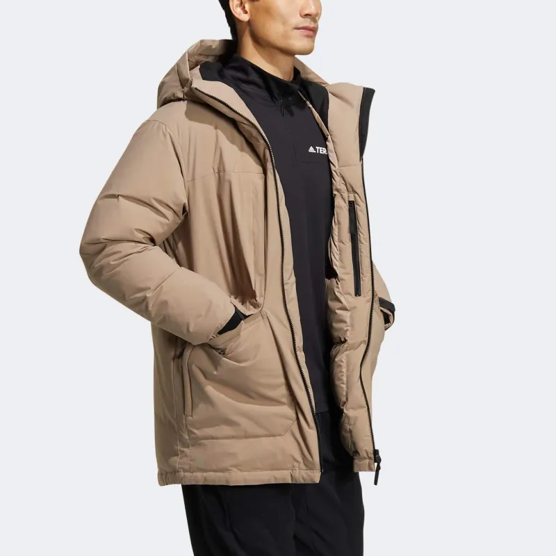 Adidas Down Jacket Unisex Brown-4