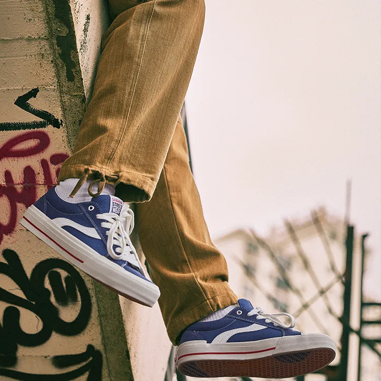 Vision Street Wear Astley Pro Skateboard Shoes Unisex Low Top Blue-6