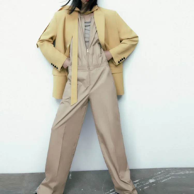 ZARA Business Suits Women's Mustard-4