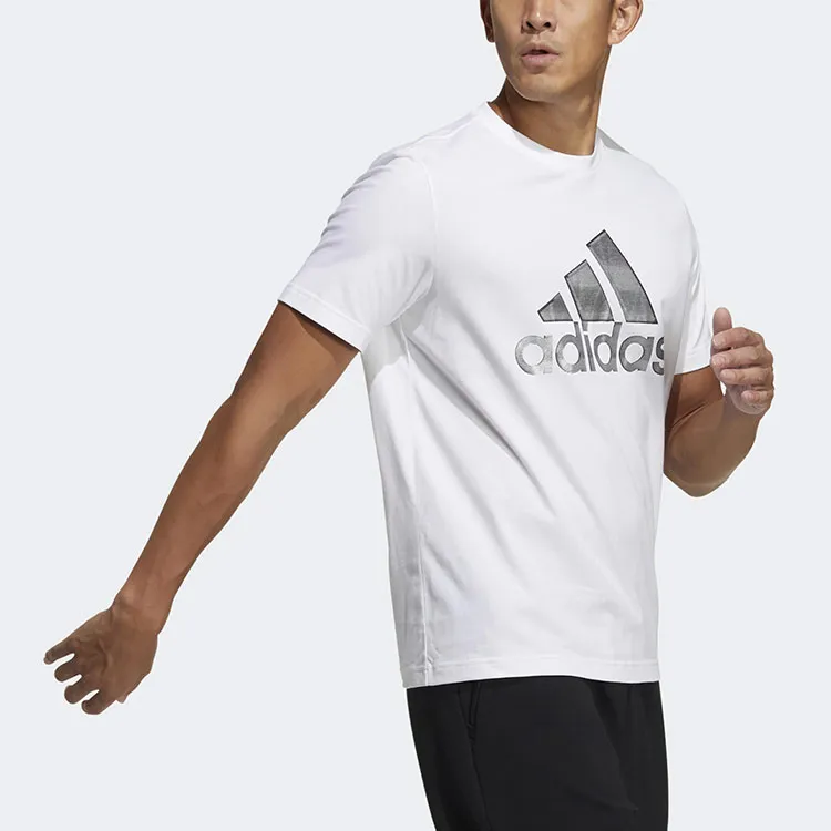 Adidas T Shirts Men White-3