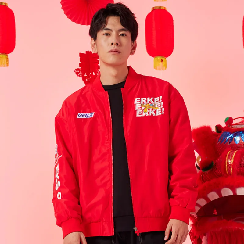 Erke Jackets Men Eastern Red-3