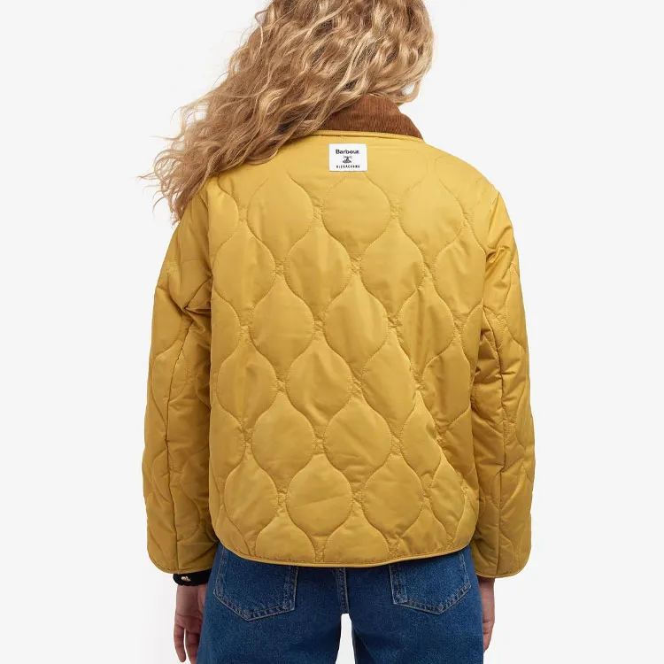 BARBOUR Puffer Jackets Women's Yellow-3