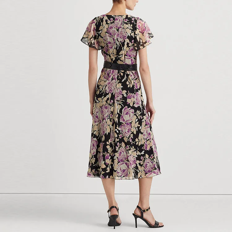 Polo Ralph Lauren Short Sleeved Dress Women's Black-2