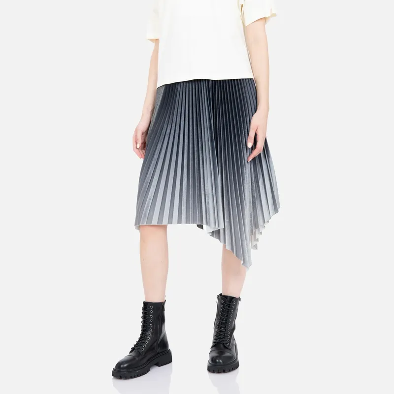 EVISU Casual Long Skirts Women's Heather Gray-2