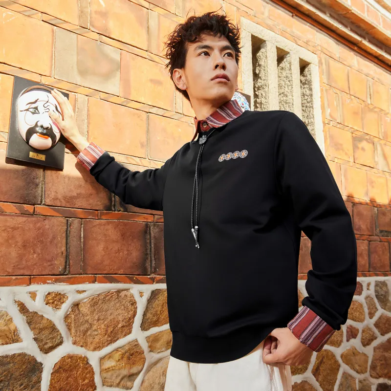 Erke Sweatshirts Men Jet Black-2