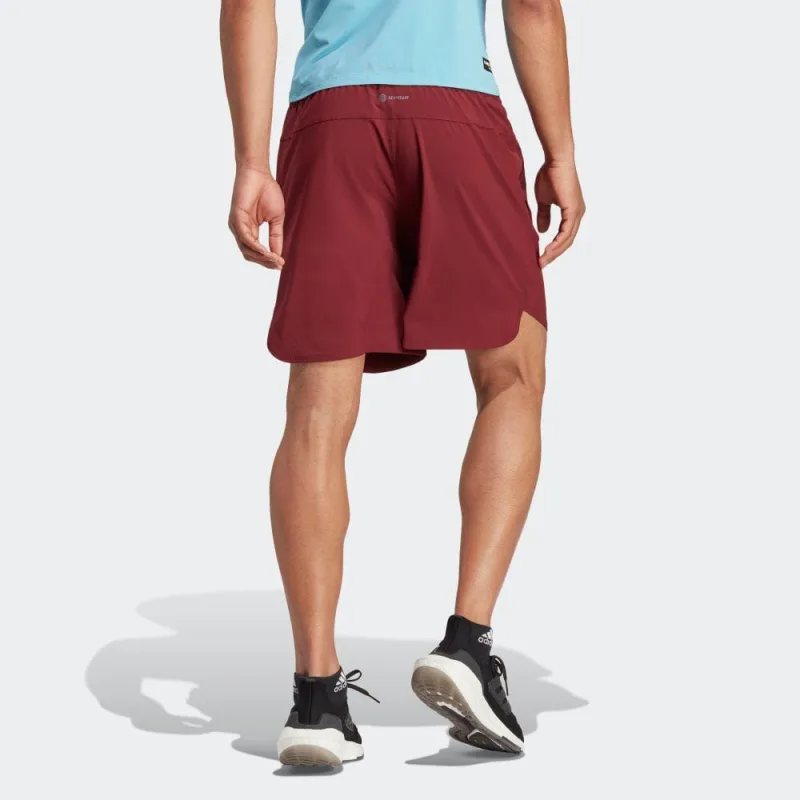Adidas Casual Shorts Men Burgundy-2