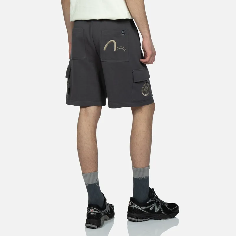EVISU Cargo Shorts Men's Dark Gray-3