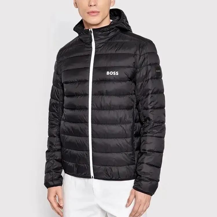 HUGO BOSS Logo Printed Padded Jacket-4