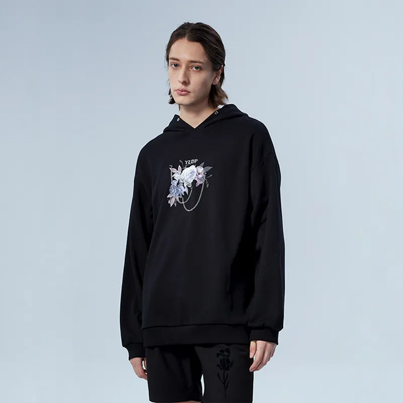 YLDP Sweatshirts Unisex Black-3