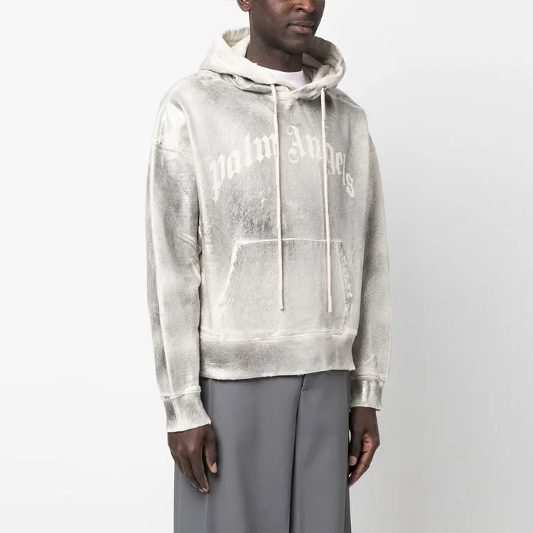 PALM ANGELS Metallic Hoodie-3