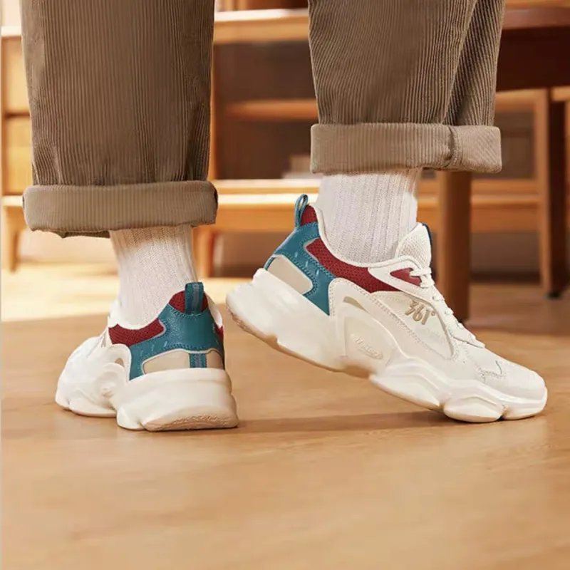 361° Anti-Slip Wear-Resistant Low-Top Padded Casual Shoes Men's Advanced Red-6