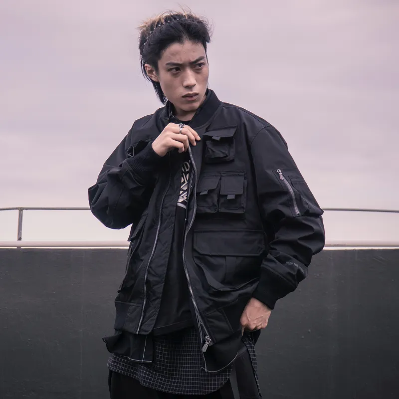 VIP Loose Fit Workwear Jacket Men's Black-6