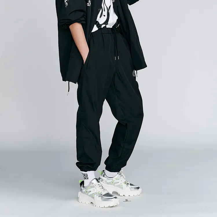RICKYOUNG Jogger Casual Pants Unisex Black-2