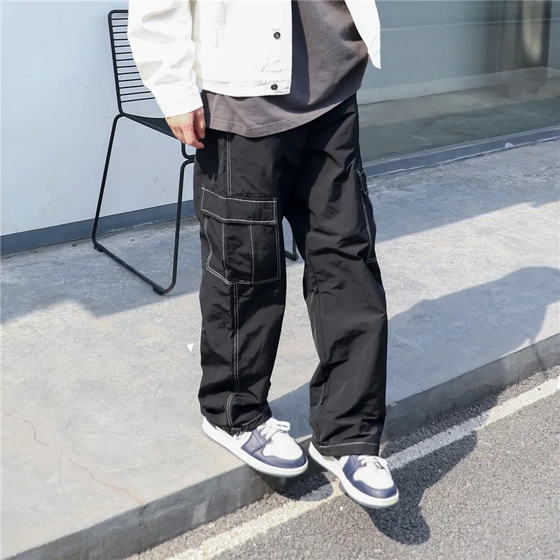 STNW Cargo Pants Unisex Black-2