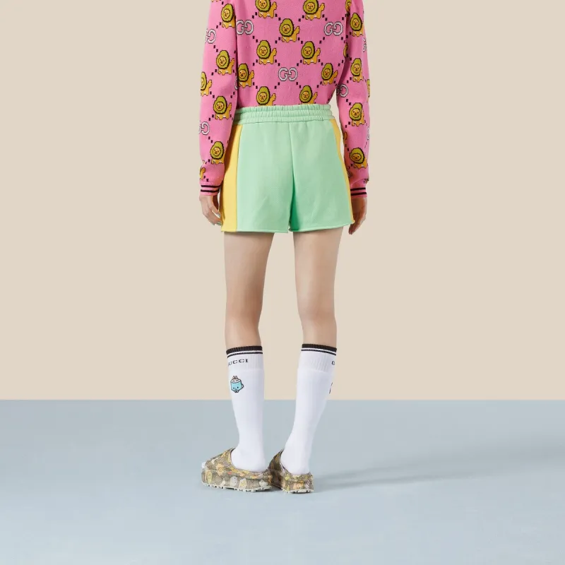 GUCCI Casual Shorts Women's Light Green-2