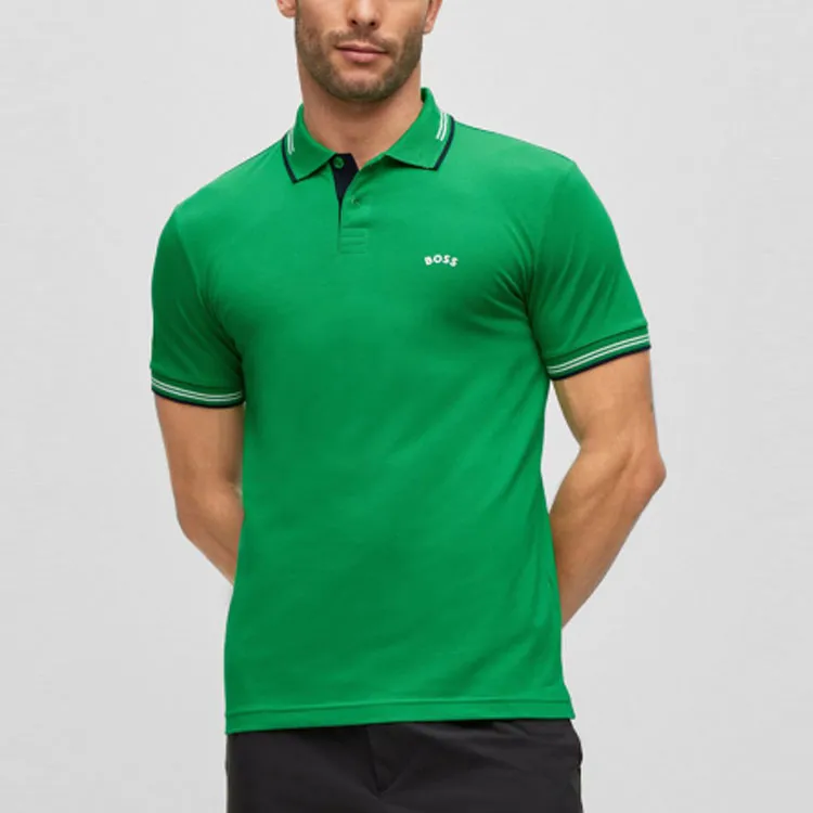 HUGO BOSS Polo Shirts Men Green-3
