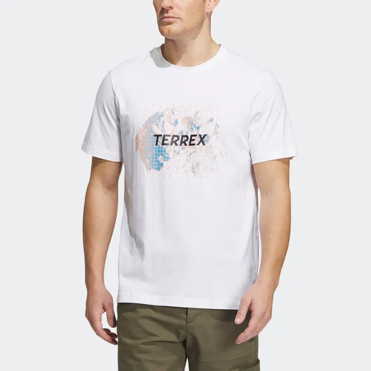 Adidas T Shirts Men White-1
