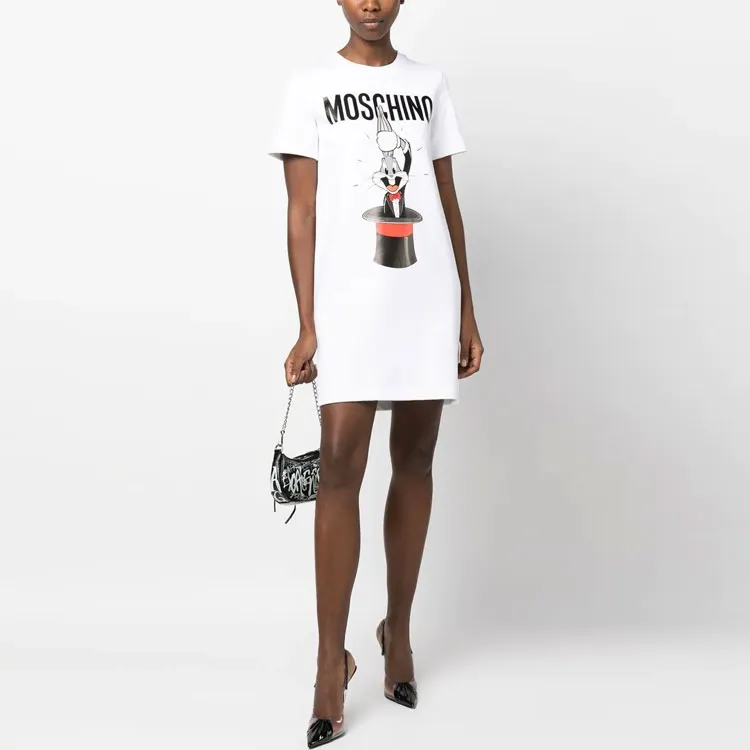 MOSCHINO Bugs Bunny Printed Crewneck Dress-2