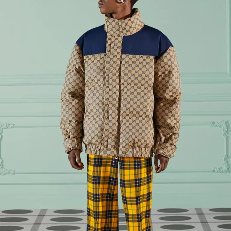 GUCCI Gg Canvas Goose Down Jacket-3