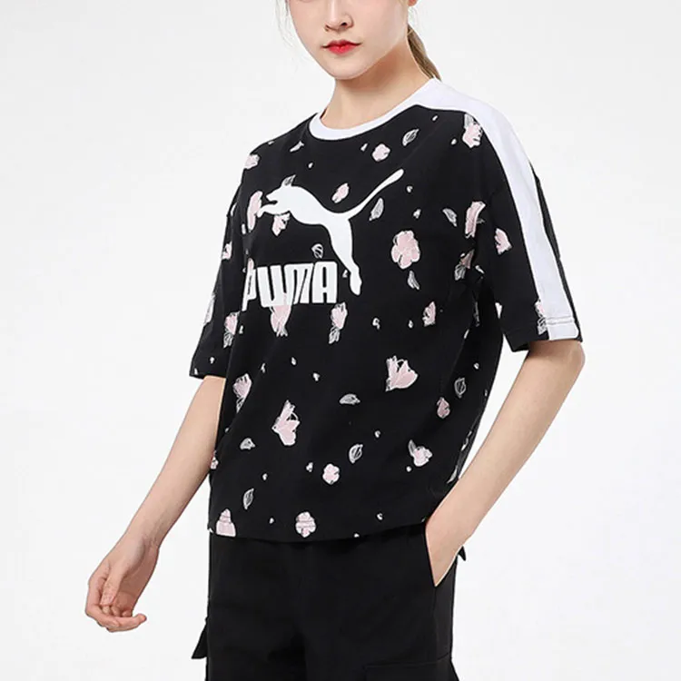 PUMA Raglan Sleeve T Shirt Women's Black-4