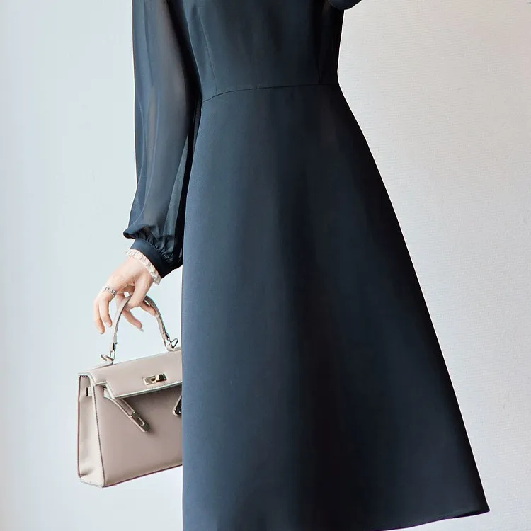 Dme Long Sleeved Dresses Women's Black-1