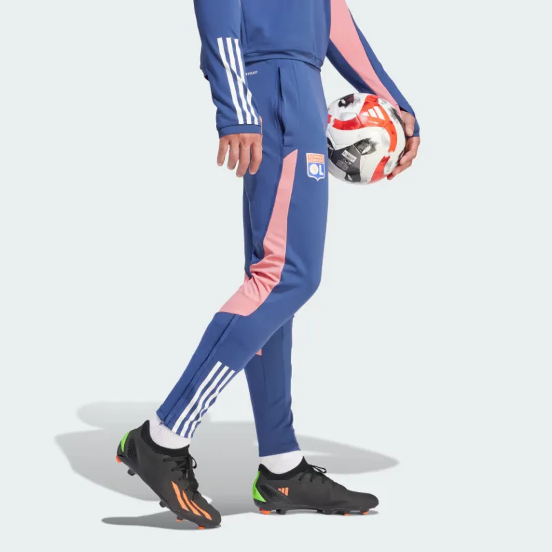Adidas Olympique Lyonnais Knitted Sweatpants Men Indigo-3