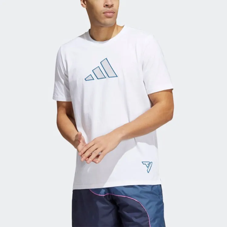 Adidas Donovan Mitchell T-Shirt Men's White-1