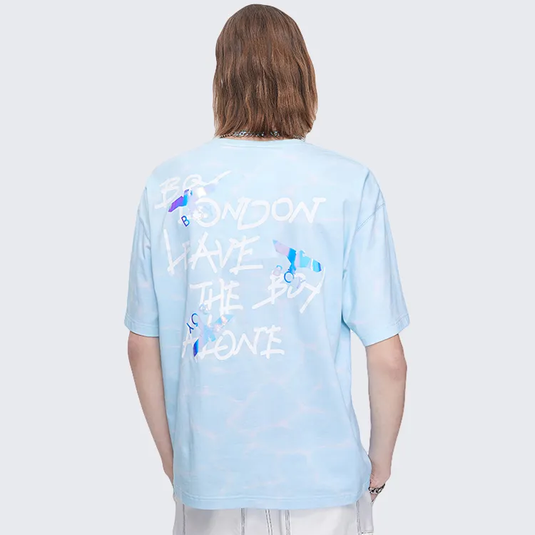 Boy London Elbow Length Sleeved T Shirt Unisex Blue-6