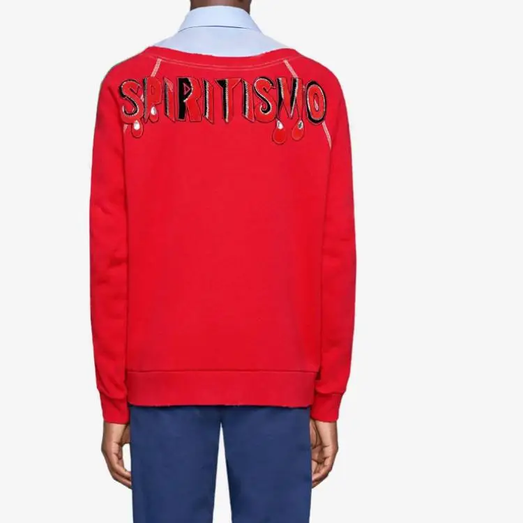 GUCCI Sweatshirts Men Red-2