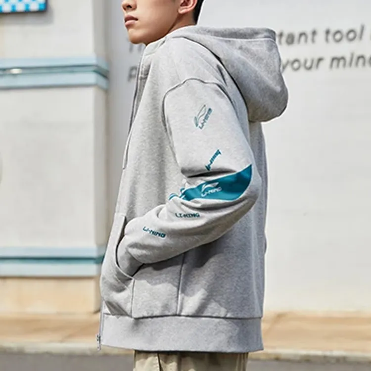 LiNing Fitness Series Sweatshirt Unisex Gray-3