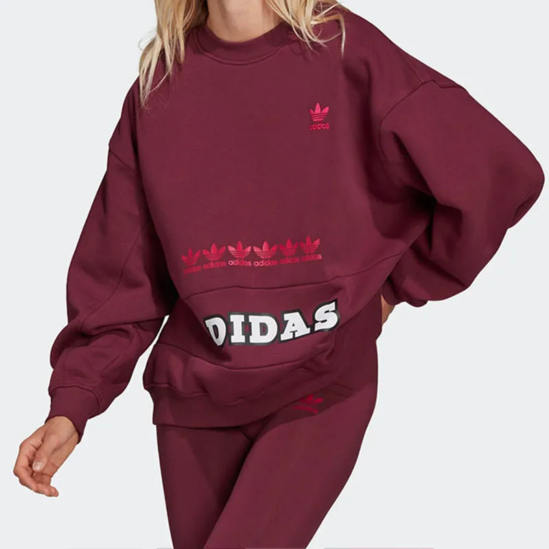 Adidas Originals Sweatshirt Women's Burgundy-1