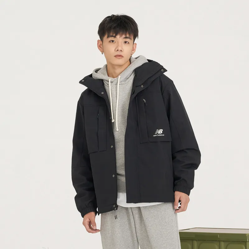New Balance Jackets Men Black-4