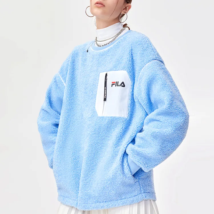 FILA FUSION Sweatshirts Women's Dream Chilled Blue-4