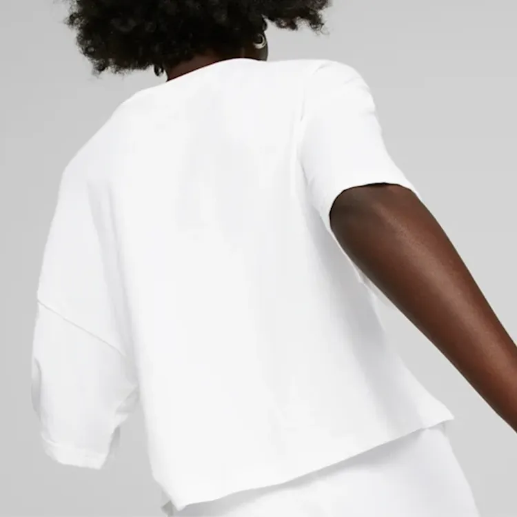 PUMA T Shirts Women's White-4