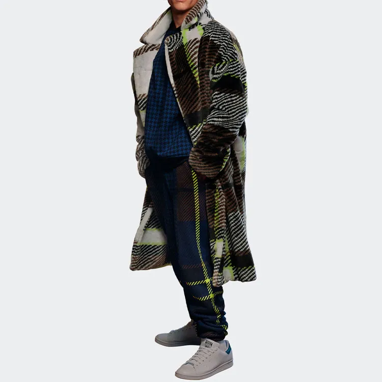 Adidas Ivy Park Halls Of Ivy Plaid Faux Fur Jacket All Gender-2