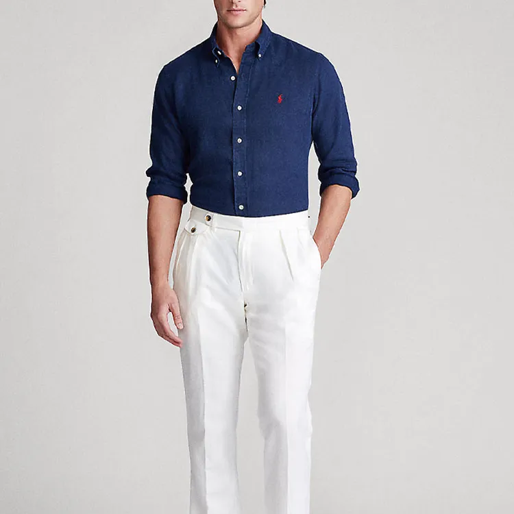 Polo Ralph Lauren SS23 Shirt Men's Navy Blue-1