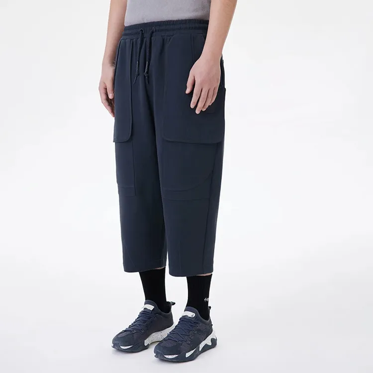 LiNing Li Ning X Jackie Chan Co branded Kung Fu Series Casual Pants Men Charcoal Black-4