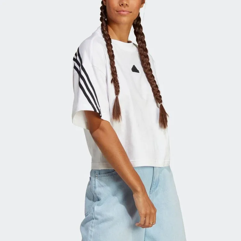 Adidas Crop Tops Women's White-3